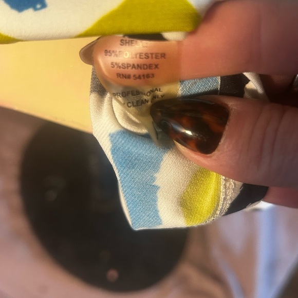 Calvin Klein Multicolor Chevron Blouse - Picture 4 of 5